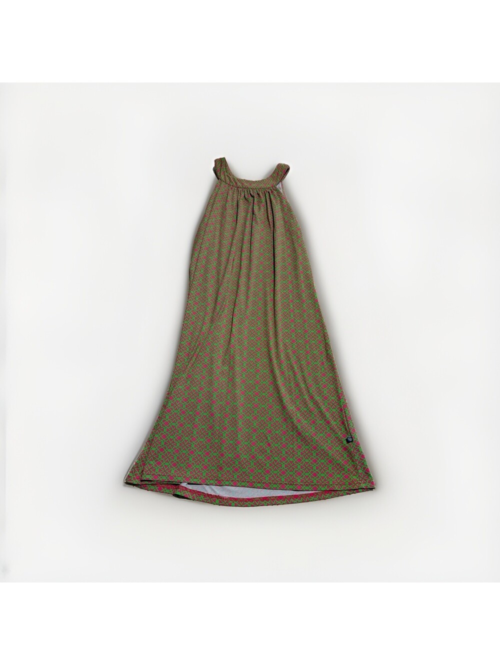 Banana Boat UPF 50+ Sun Protection Dress XLarge Pink Green Geometric Sleeveless